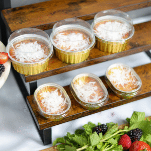 Mini dulce de coco horneado